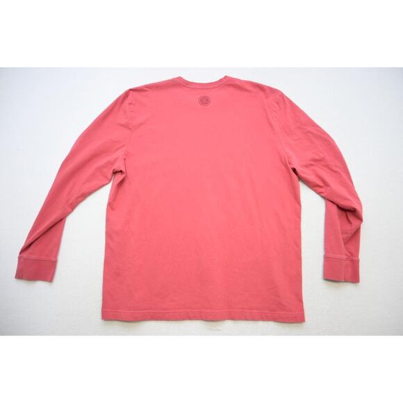 Life is Good Crusher Tee Shirt Cotton Blend Pink Long Sleeve Mens Size XL - Picture 7 of 8